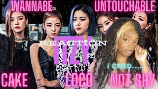 First Time Reacting to ITZY (Wannabe, Not Shy, Untouchable, Cake, Loco)