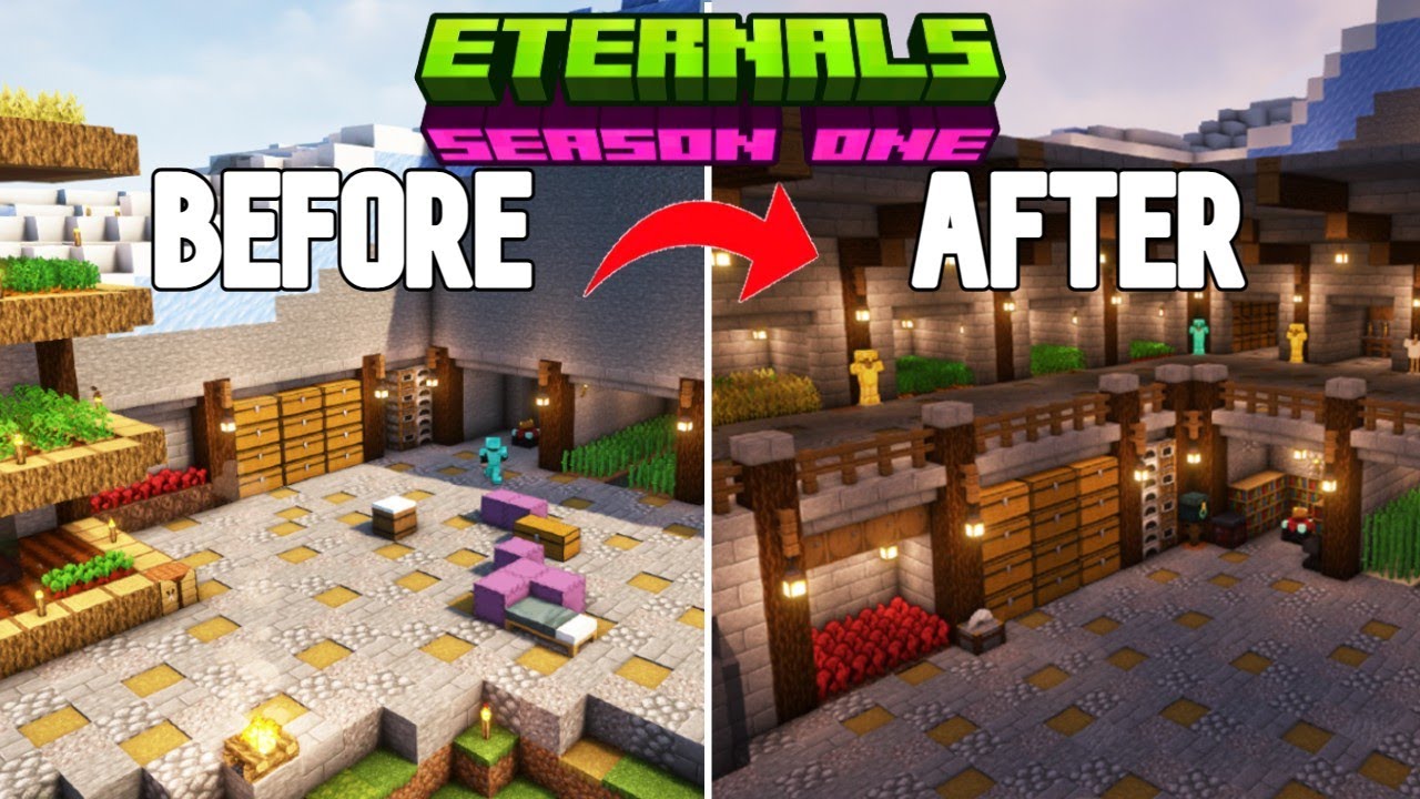 Eternals Smp: Ep.5 | I built the ULTIMATE Mountain Base!