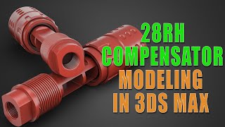 Topology Hard Surface: 28Rh Compensator Hard Surface Modeling In 3ds Max || N°_186