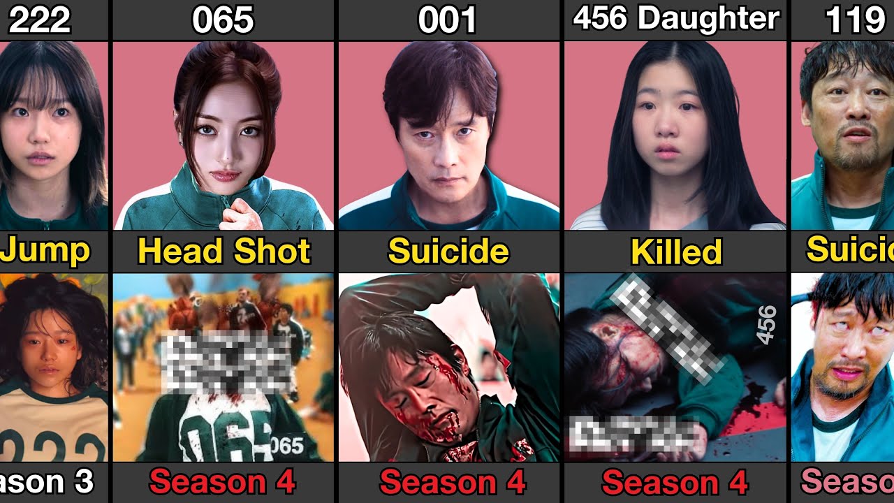 Каждый игрок в «Игру кальмаров» и как они умерли | Спойлер 4-го сезона