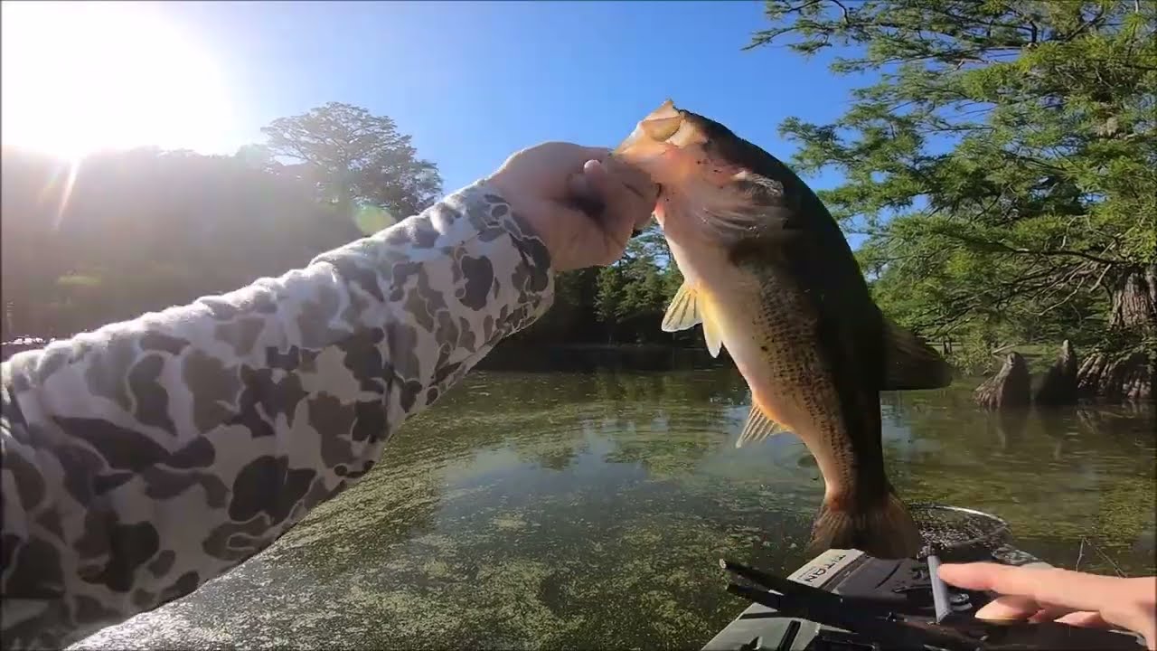 Native TitanX 10.5 kayak bass fishing practice