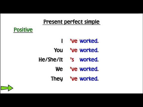 Present perfect with for and since.