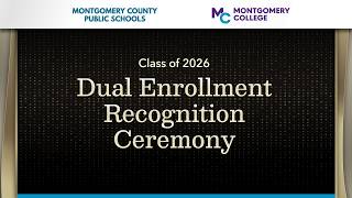 2026 Dual Enrollment Recognition Ceremony