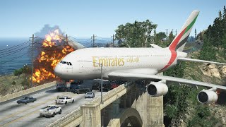 Aeroplane Emergency Landing On Highway Just After The Engine Take Off Error Gta-5