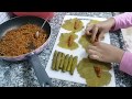 طريقة تحضير محشي ورق العنب على اصوليه بزيت الزيتون لذة لا تقاوم  yaprak sarma