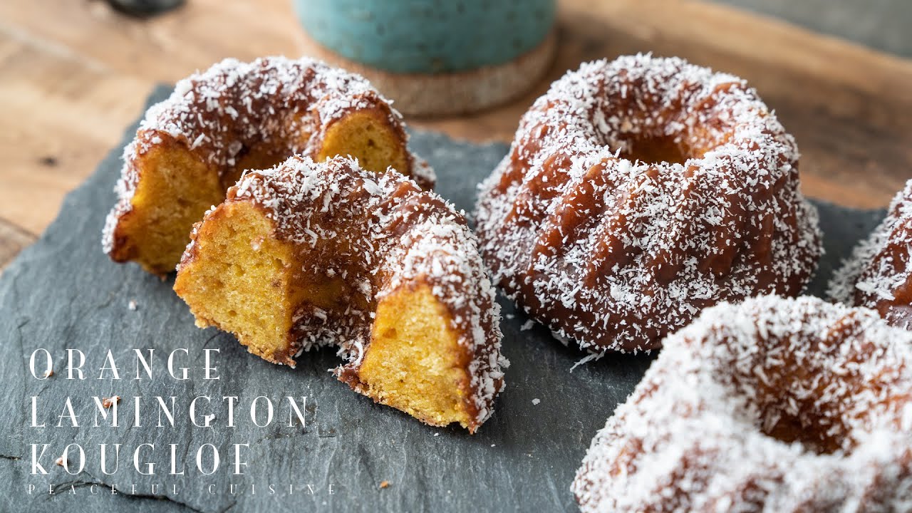 Orange Lamington Kouglof ☆ オレンジラミントンクグロフの作り方 | Peaceful Cuisine