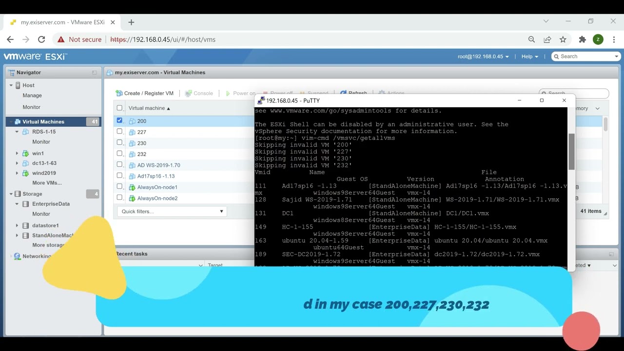 Invalid Status of a Virtual Machine on VMWare How to remove it