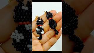 Beaded cat for cat lovers 🖤 #shorts #diy #cat
