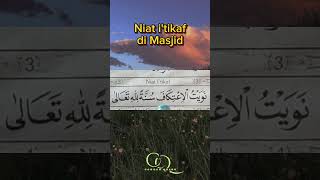 Niat I'tikaf di Masjid #shorts #doa #doamustajab