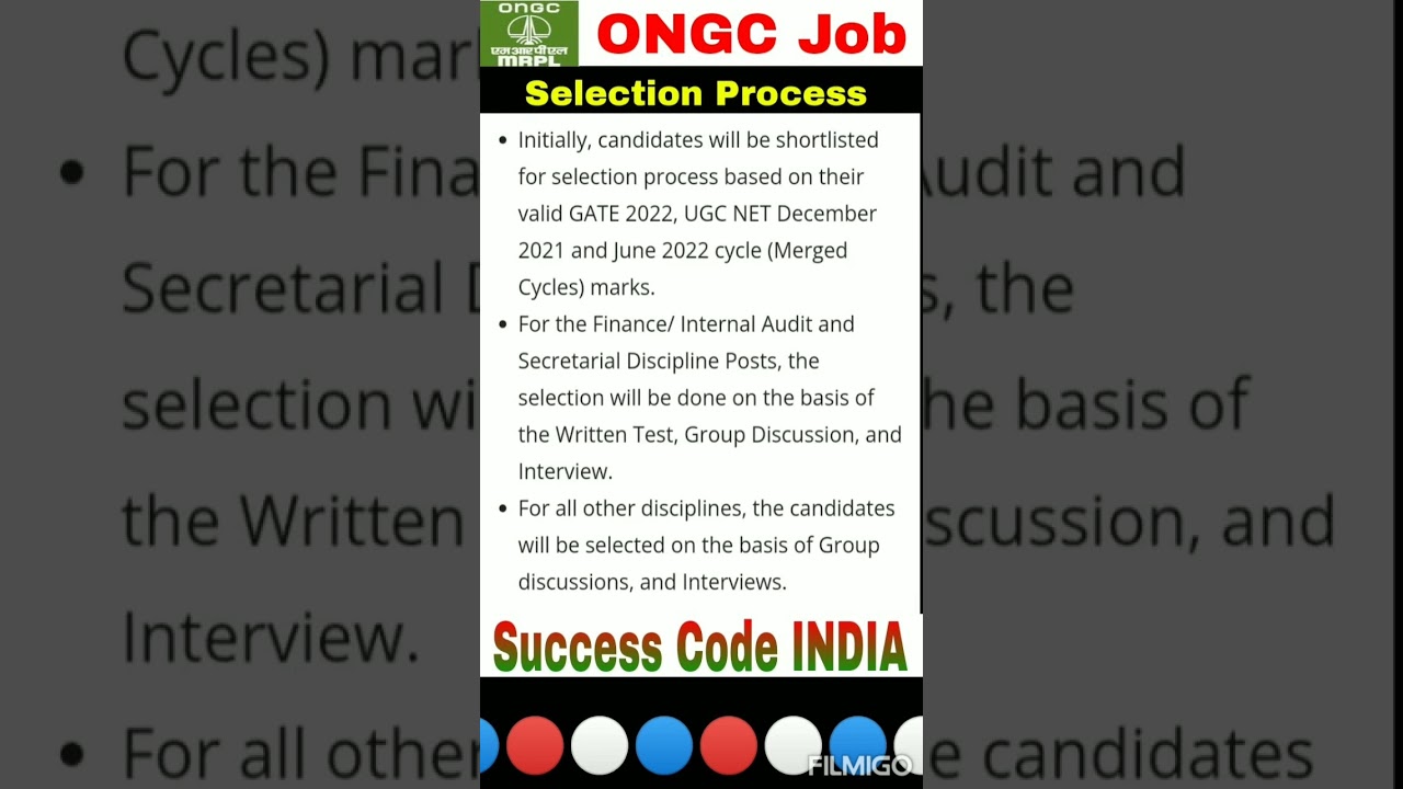 ONGC MRPL Recruitment 2022 | ONGC Recruitment 2023 