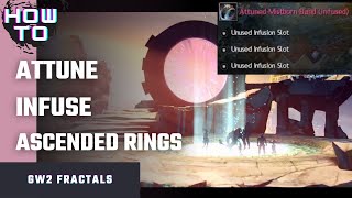 Guild Wars 2 - Attuned and Infused Ascended Rings(3 infusion slots)
