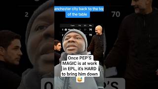 WHENEVER THE MASTER AND HIS BOYS GETS TO THE TOP OF THE TABLE, IT'S HARD TO BRING THEM DOWN. #epl 😎⚽