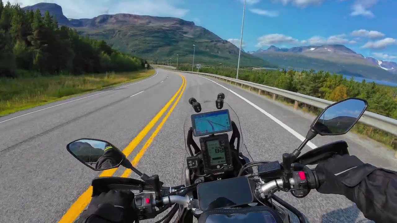 Yamaha tenere 700 road trip from Rovaniemi, Finland to Lofoten, Norway