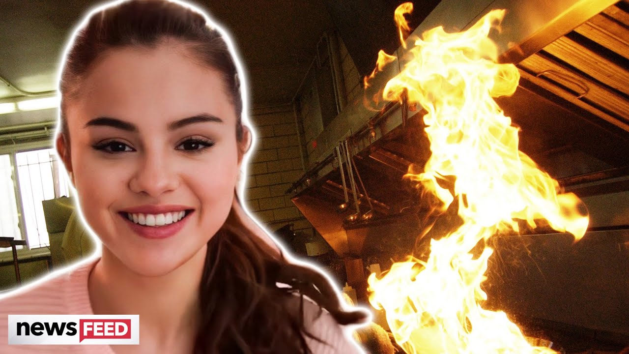 Selena Gomez's Kitchen FIRE Caught On Video!