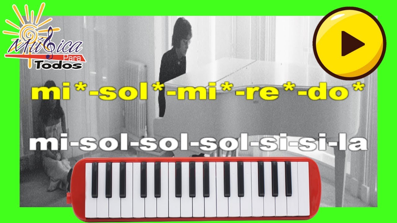 IMAGINE | John Lennon | MELÓDICA con notas