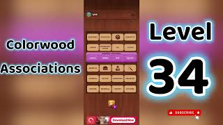 Colorwood Associations Level 34 Answers 🧩✨ | Go Answer