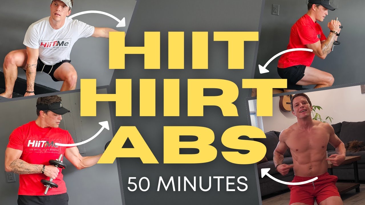⚫ 50-Min Full Body HIIT + HiiRT Workout 🔥| Upper, Lower & Abs Shred | Build strength & Lose Fat