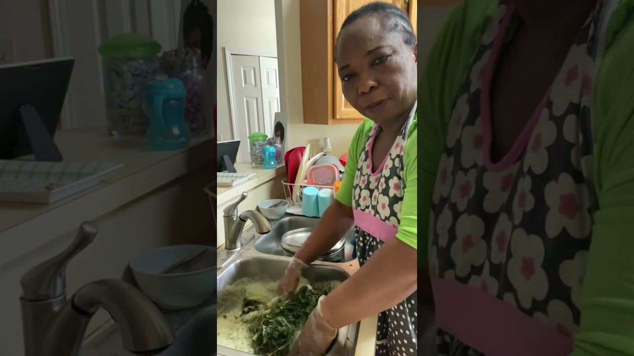 Local Method of Washing Bitter-leaves (Onugbu) in Diaspora & Feeling Like U are Back in Igboland.