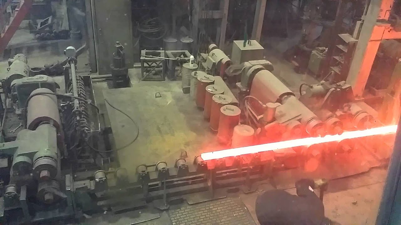 Прокатка стали. \"Промсталь\" (Электросталь) - 1 - YouTube