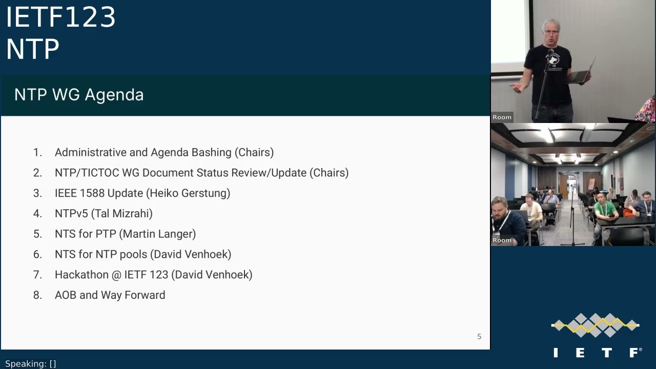 IETF 123: Network Time Protocols (NTP) 2025-07-21 