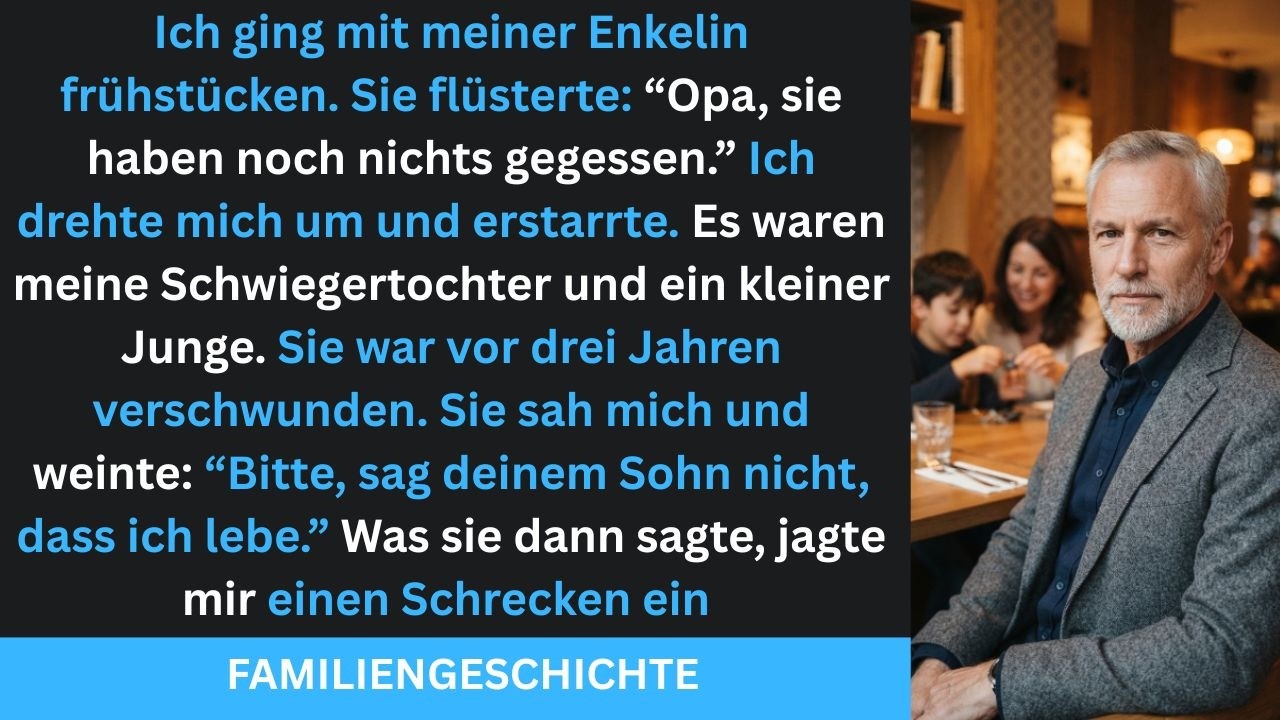 "Opa, sie haben nichts gegessen!“ – Vermisste Schwiegertochter nach 3 Jahren entdeckt....