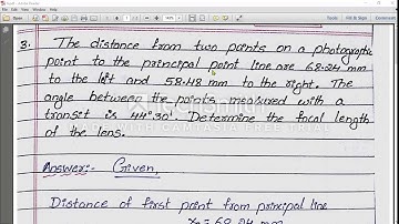 Photogrammetric surveying part 06 / Advanced Surveying / 18CV45 / Module 4 / By Prof. Manjunatha S