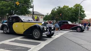 Bugatti parade in Saratoga springs Bugatti Show Saratoga Springs Ny