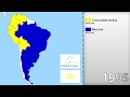 História da união das nações Sul-Americanas (1969-2018) (Todo ano) PT-BR