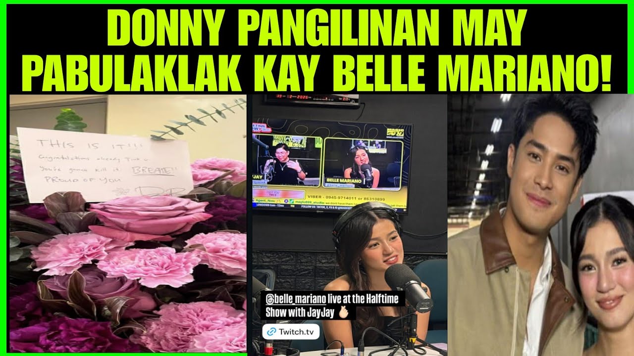 BELLE MARIANO NAKATANGGAP NG BULAKLAK KAY DONNY PANGILIANAN DAHIL DITO LEVEL UPA NA TALAGA