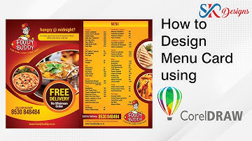 How to Design a Menu Card in Corel Draw | Tutorial