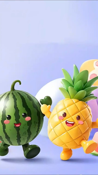 🎉 Dancing Pineapple and Watermelon! 🍍🍉 | Fun 3D Animation for Kids #short #animation #fruit