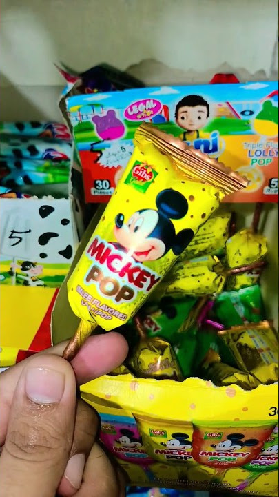 Mickey Mouse Lollipop 🍭 | candy 🍬 | #shorts #mickeymouse #lollipop #foodshortsbybinyameen #halal