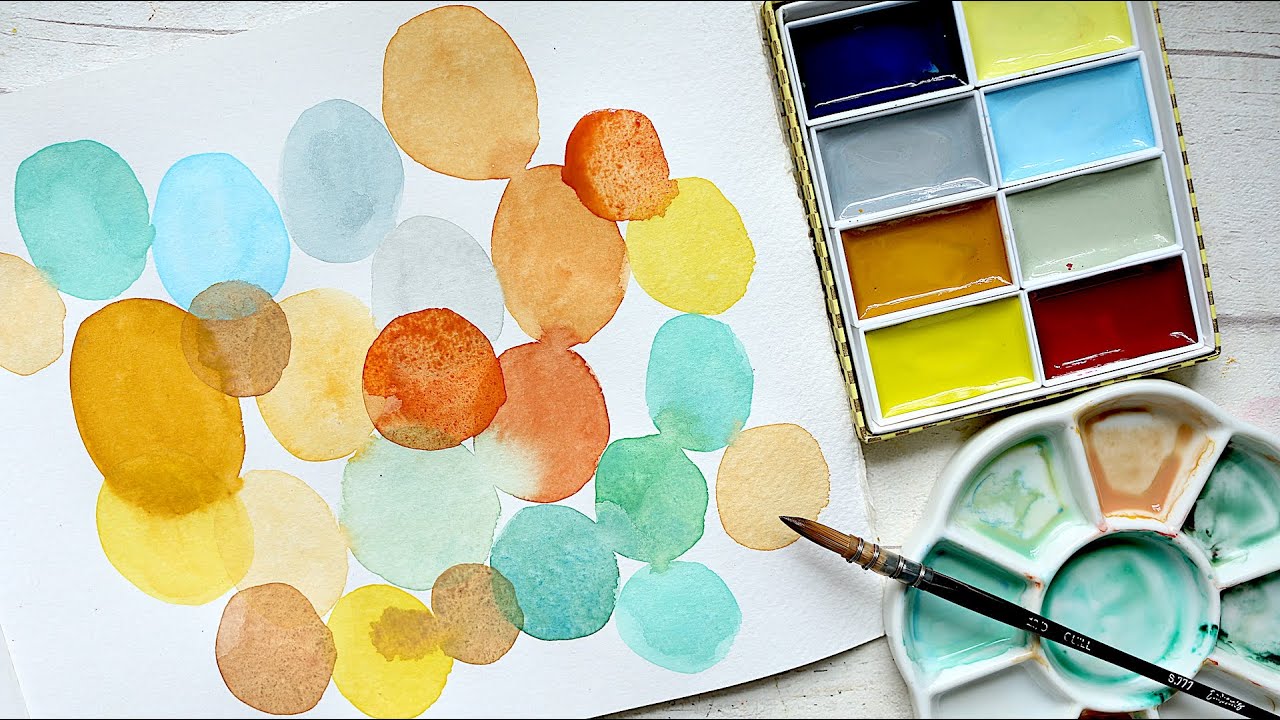 PART 1/2 Japanese Retro Watercolour Set 70's | Swatches - YouTube