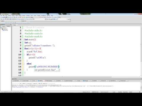 C Programming - Break & Continue (Hindi Tutorial)
