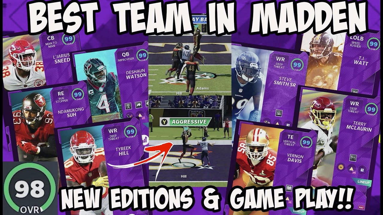 98 OVR BEST TEAM IN MADDEN 21 ULTIMATE TEAM ~ GAME PLAY *GIVEAWAY* CHEMS MAXED NFL HONORS SUPER BOWL