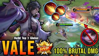 100% Brutal Damage!! Vale Best Build 2022 - Build Top 1 Global Vale ~ MLBB