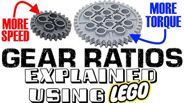 NEVER be confused by GEAR RATIOS again - EXPLAINED in the MOST VISUAL WAY using LEGO