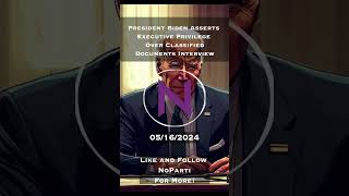 President Biden Asserts Executive Privilege Over Special Counsel Interview Audio  #news #politics