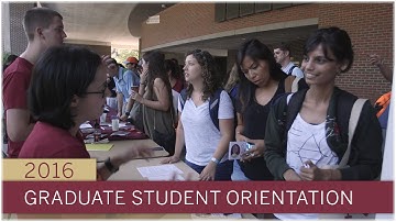 The Graduate School new student orientation