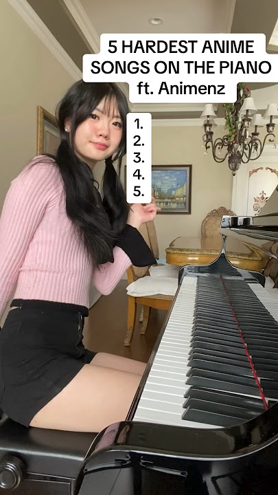 5 hardest anime songs on the piano (ft. Animenz) #piano #animenz #fyp #shorts #anime