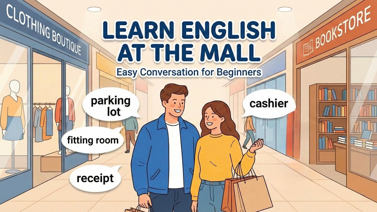 English Listening Practice | A Day at the Shopping Mall | English Podcast