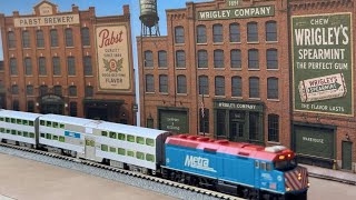 Pabst & Wrigley + KATO Metra Train N Scale Chicago