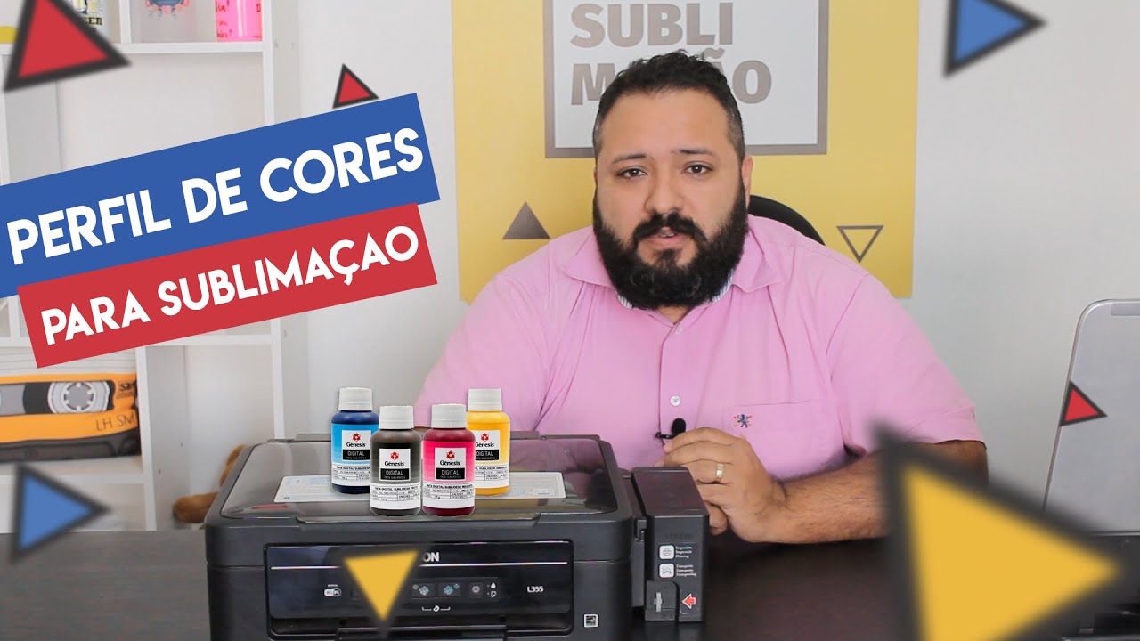 Perfil de cores para tinta sublimática!