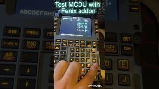 Test MCDU with Fenix-addon by JS-Connect for Fenix V3.2.2