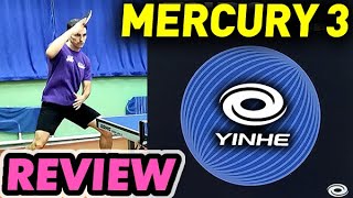 Review Yinhe MERCURY III - test new RUBBER from Milkyway test. Cheap & good soft Euro type