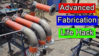 How To Guide, Cutting Down 5" 45 degree fitting *Fabrication* tips* MAG/MIG Welding