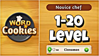 Word Cookies!® Novice chef - Cinnamon 1-20 Level Answers screenshot 2