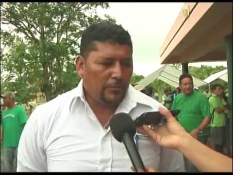 Thousands of teachers and supporters march in Belmopan, demanding good governance from the Dean Barr newspaper mockup