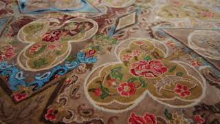 Rug & Kilim’s Modern Classics Rug in Brown with Floral Patterns “As Geshniz” - 34537