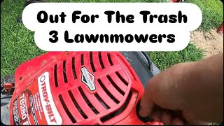 Out For The Trash 3 Lawnmowers